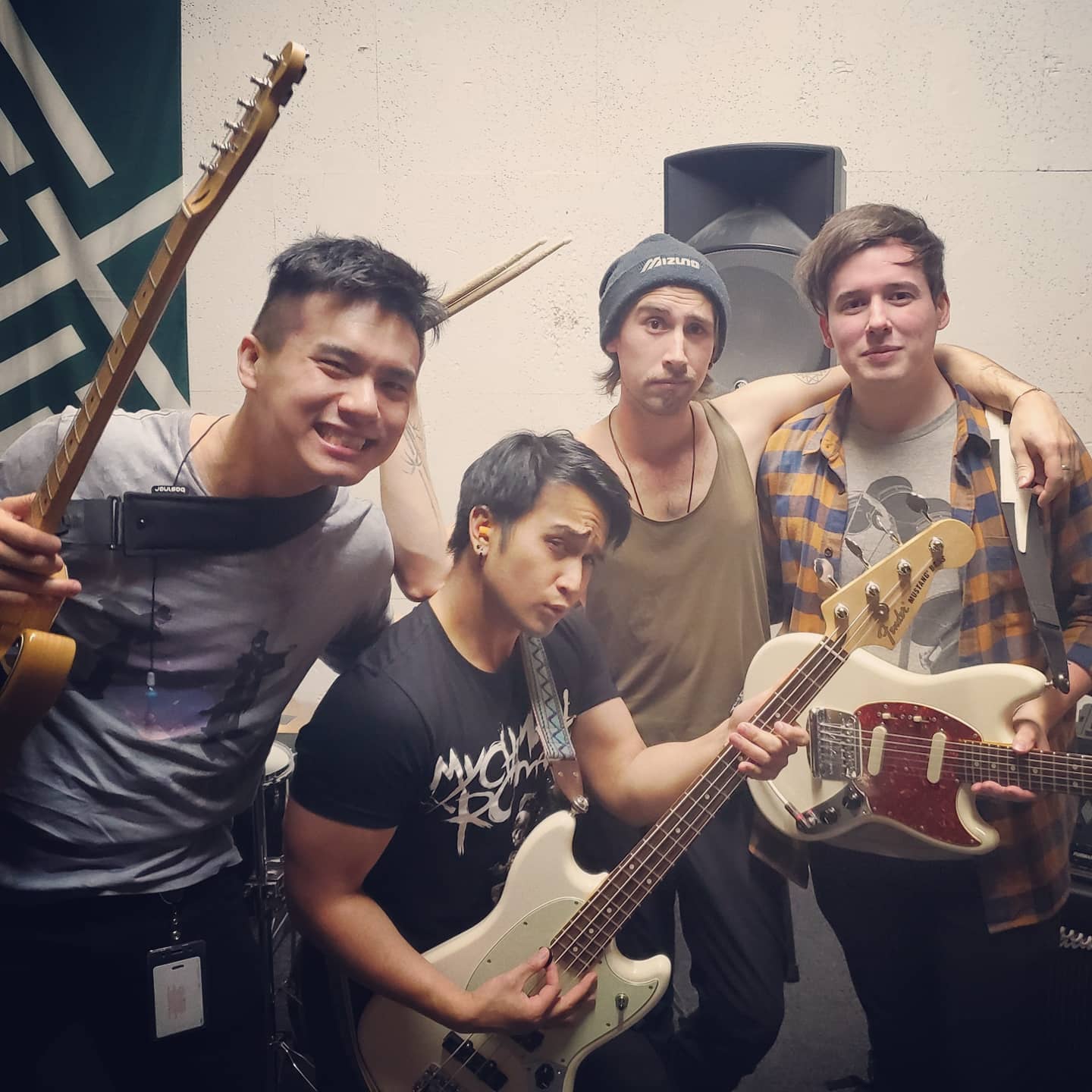 Anime cover band group photo