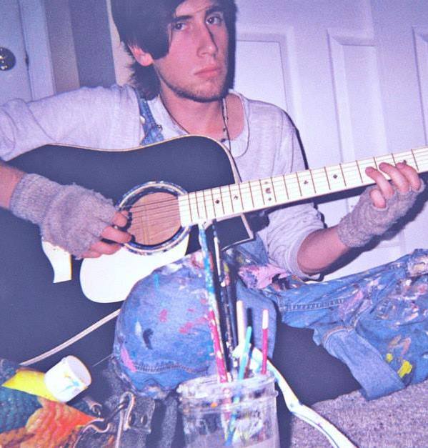 Julian with guitar, painted style