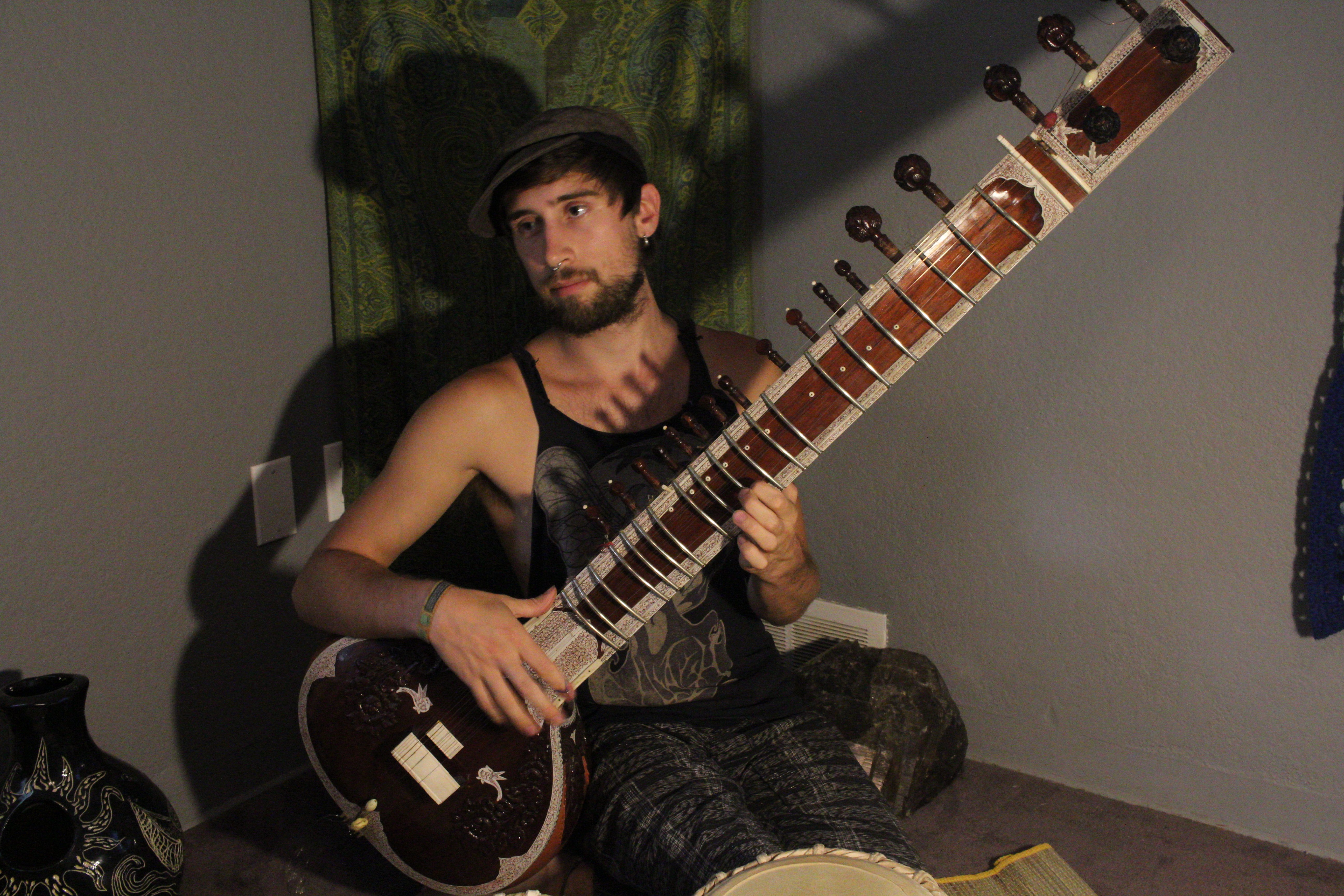 Sitar practice room