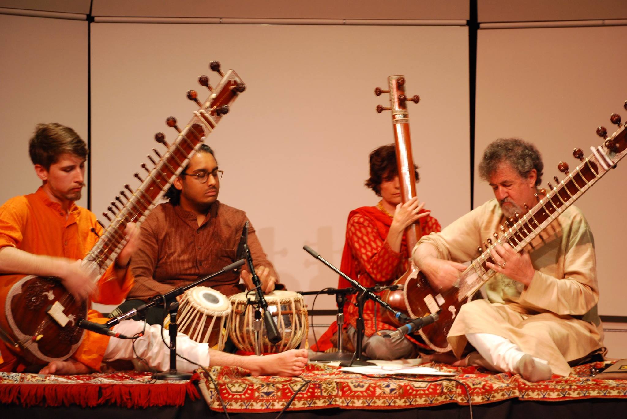 Julian playing sitar